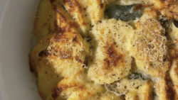 Bacalhau com batata ao forno