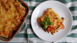 Kartoffelgratin mit Hackfleisch
