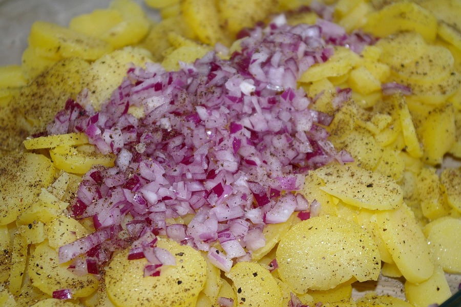 Kartoffelsalat Rote Zwiebeln
