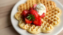 Klassische belgische Waffeln
