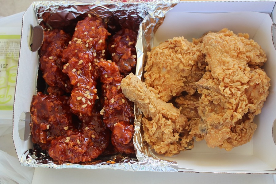 Korean Fried Chicken mit und ohne Soße
