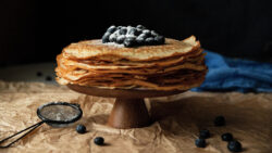 Pfannkuchen mit Blaubeeren