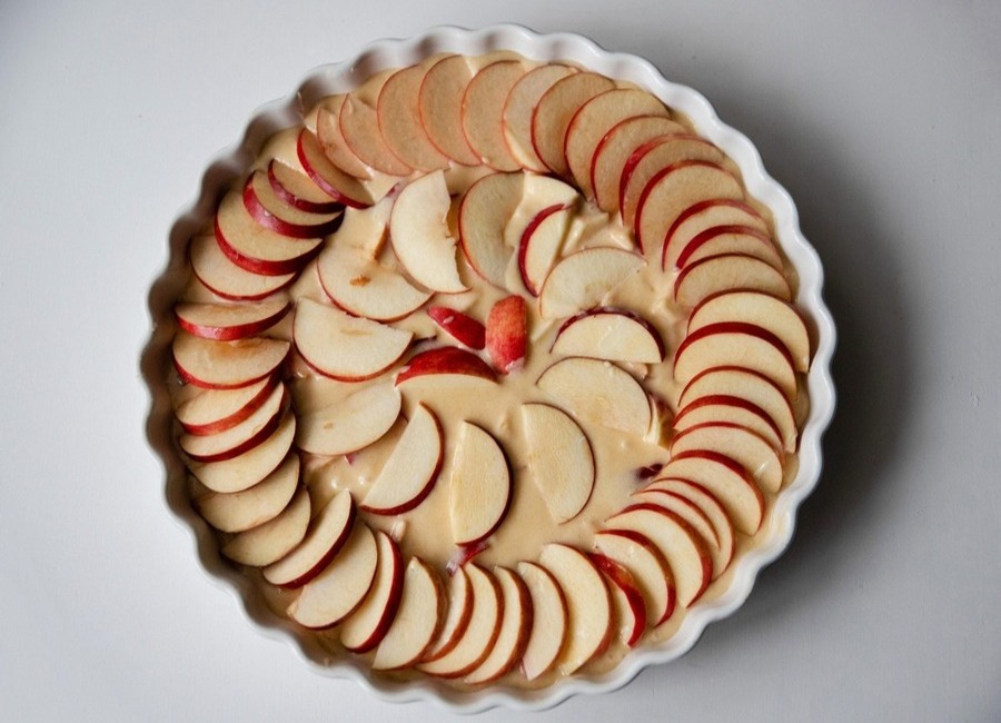 Rührteig-Apfelkuchen