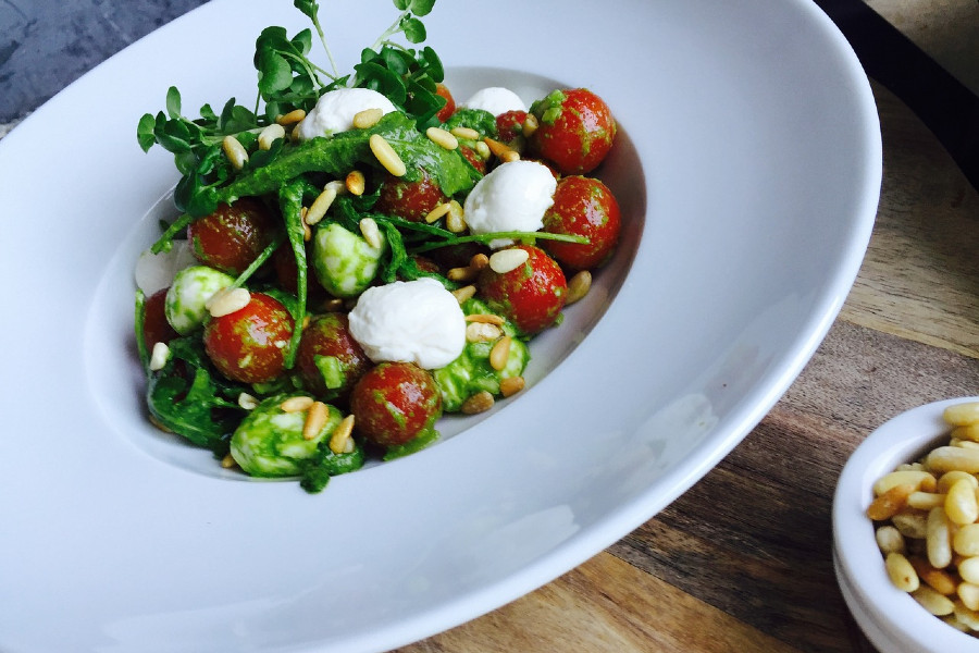 Salat mit Brunnenkresse