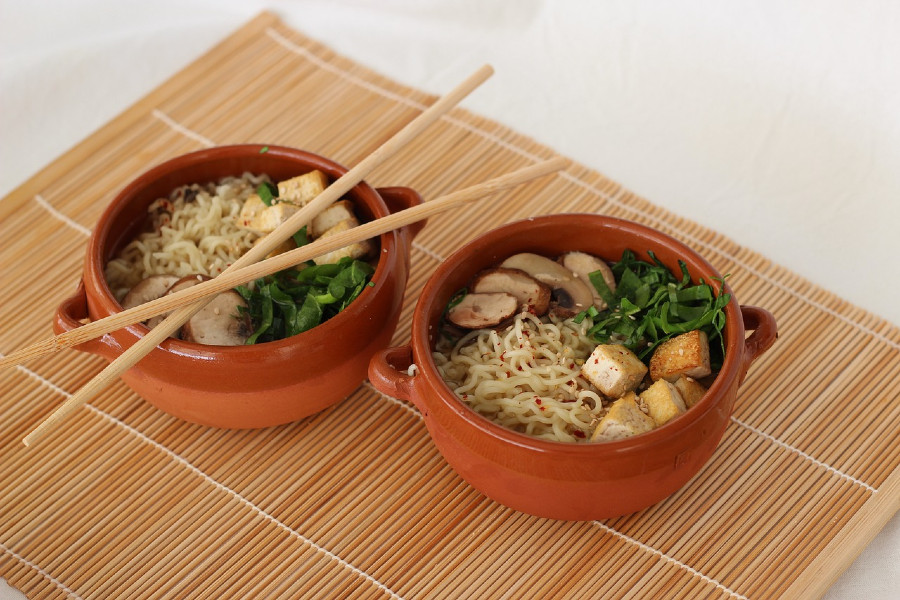 Thailändische Ramen-Suppe