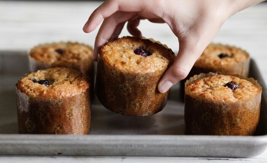 Vegane Blaubeermuffins