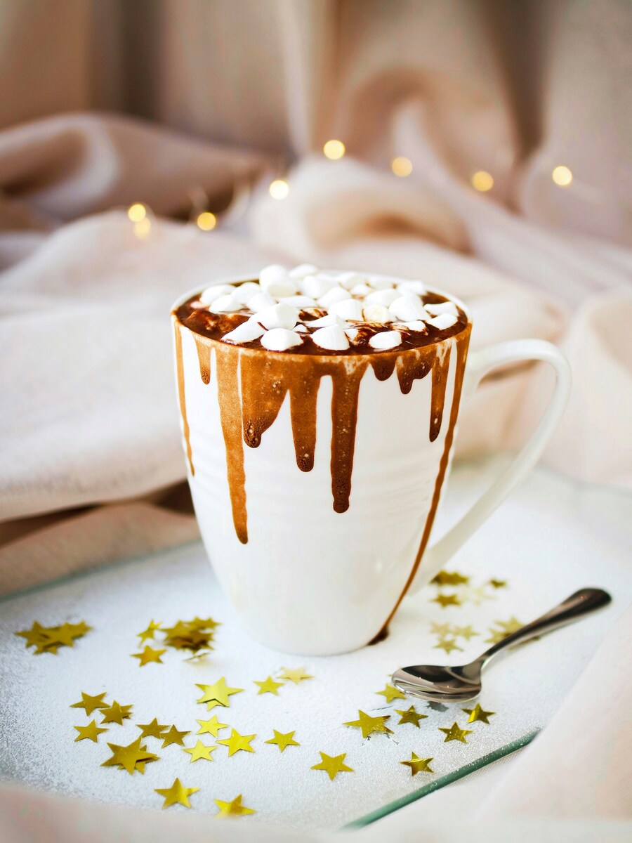 Zimt-Schokolade mit Mini-Marshmallows