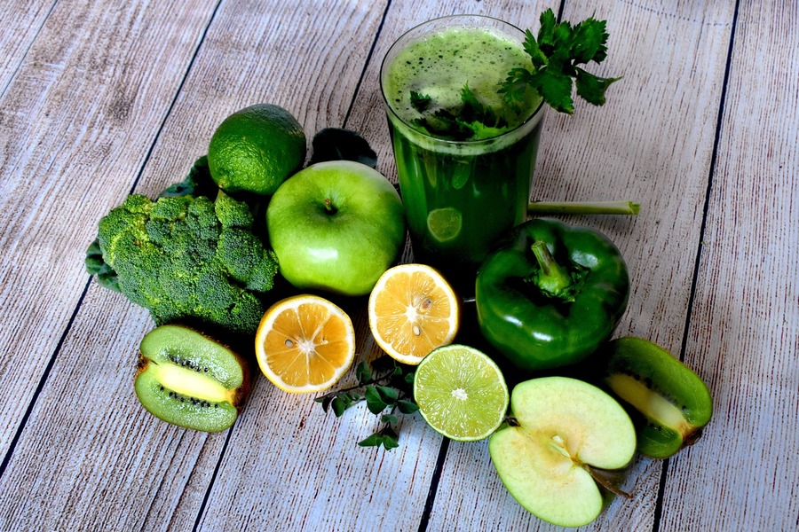Zutaten grüne Smoothies
